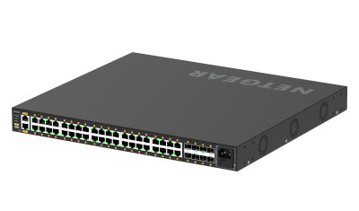 NETGEAR GSM4248P-100EUS network switch Managed L2/L3/L4 Gigabit Ethernet (10/100/1000) Power over Ethernet (PoE) Black  - Networking - Netgear