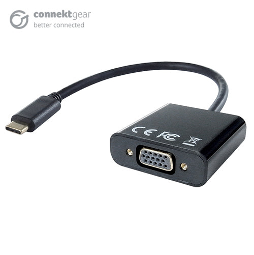 USB 3.1 Type C to VGA Active Adapter - Male to Female - Thunderbolt and DP Compatible