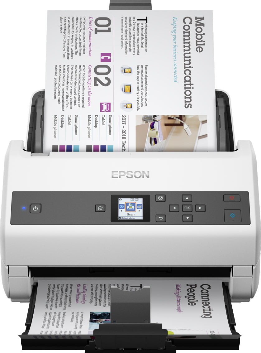 Epson WorkForce DS-870 Sheet-fed scanner 600 x 600 DPI A4 Black, White  - Printers & Scanners - Epson