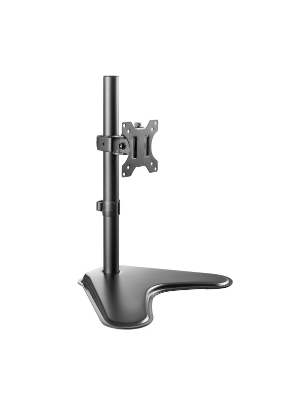 V7 Free Standing Desk Stand Single Display 13 to 32", with Tilt, Rotate and Swivel Function, Detachable VESA 100 x 100,