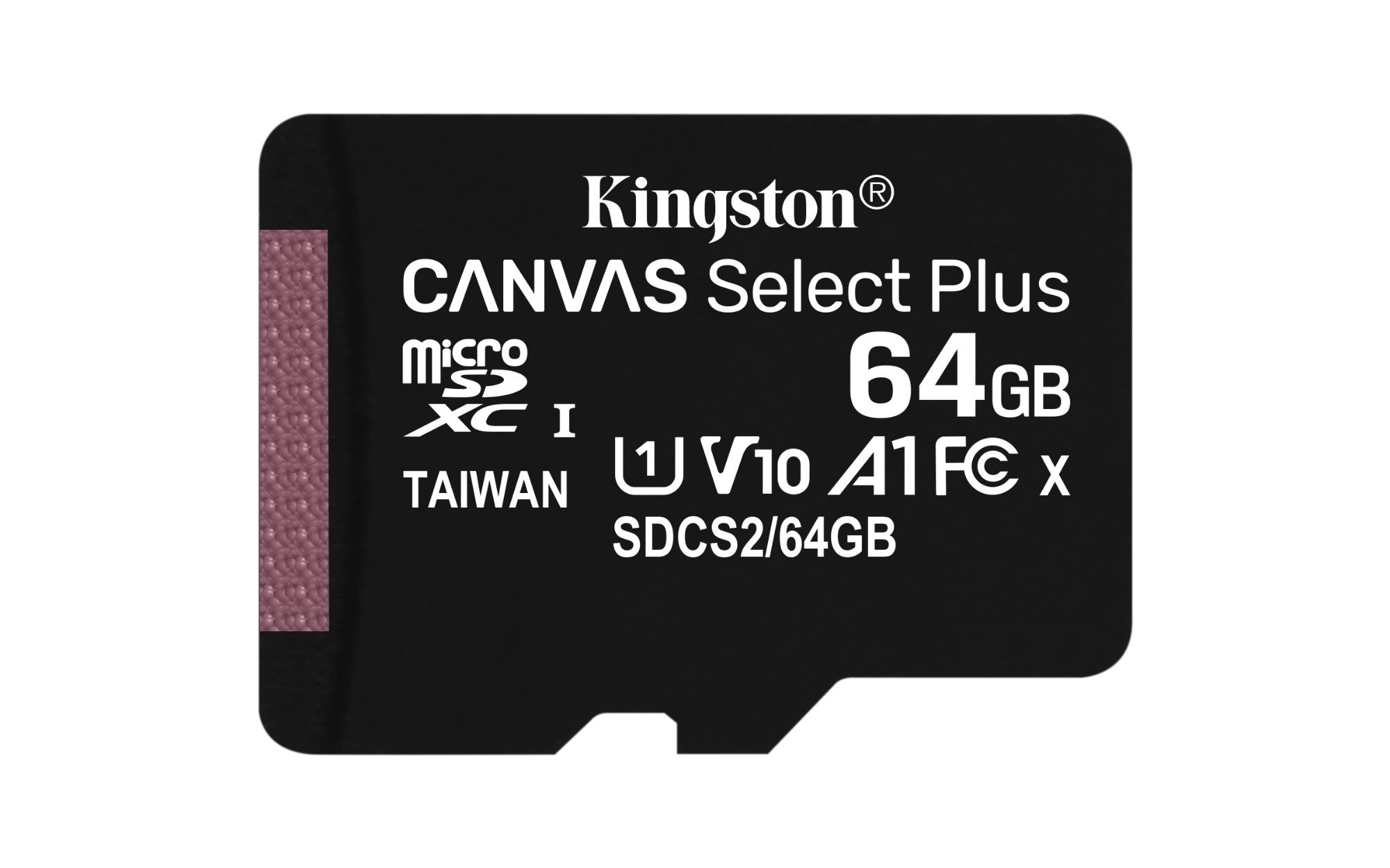 Kingston Technology 64GB micSDXC Canvas Select Plus 100R A1 C10 Single Pack w/o ADP  - Data Storage - Kingston Technology