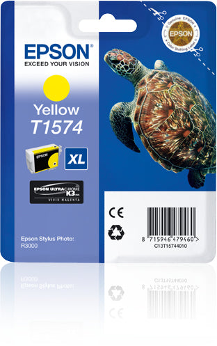Epson C13T15744010/T1574 Ink cartridge yellow 25.9ml for Epson Stylus Photo R 3000
