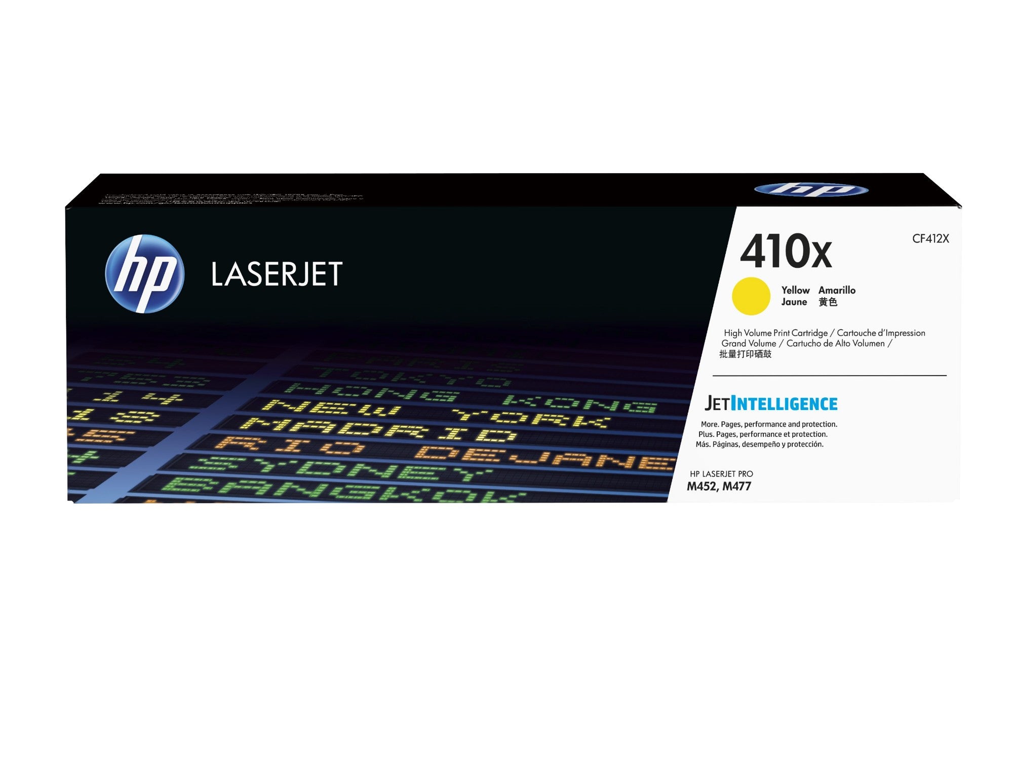 HP CF412X/410X Toner cartridge yellow high-capacity, 5K pages ISO/IEC 19798 for HP Pro M 452