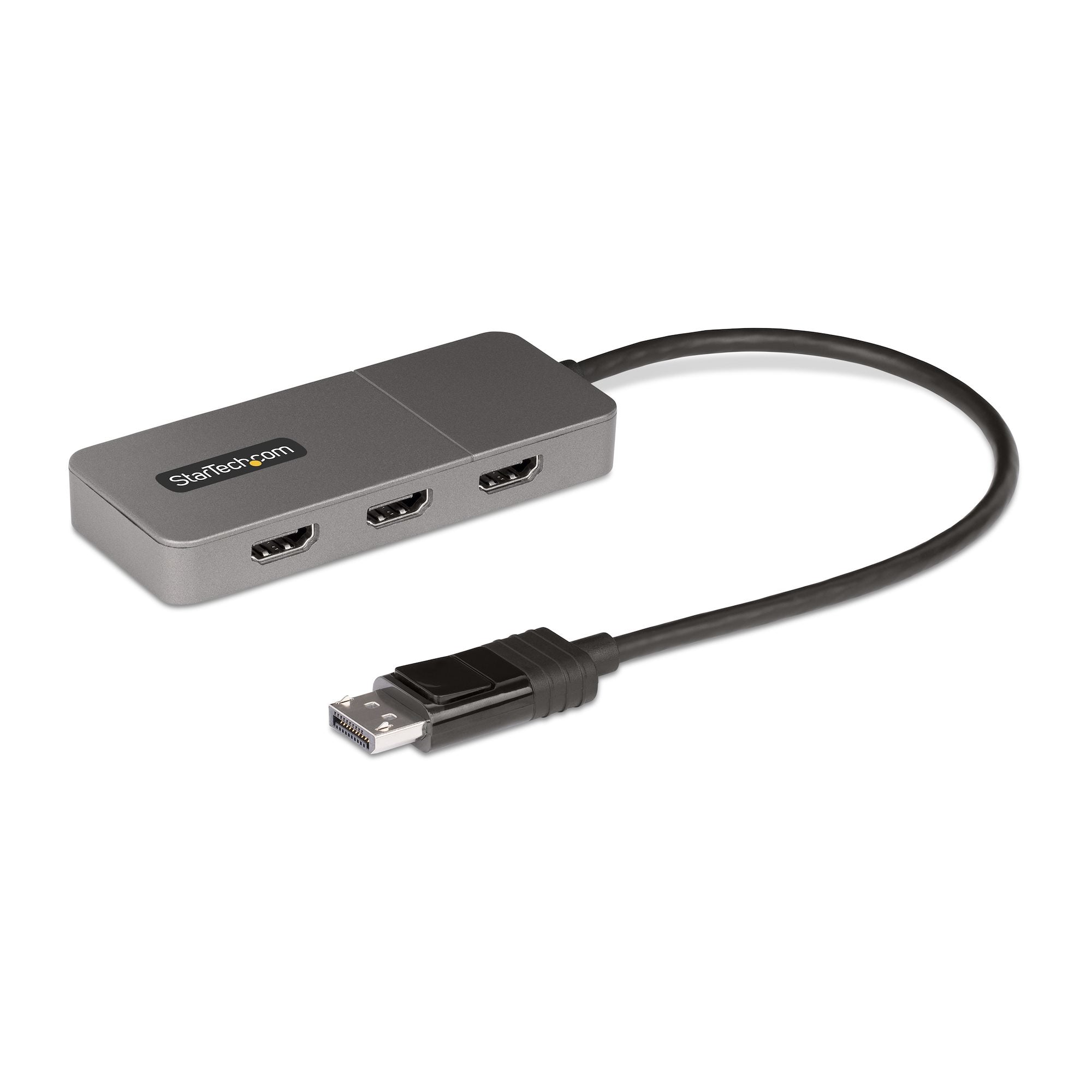 StarTech.com 3-Port MST Hub - DisplayPort to 3x HDMI, Triple 4K 60Hz Monitors, DP 1.4 Multi-Monitor Video Adapter, 1ft (30cm) Built-in Cable, USB Powered, Windows Only  - Computer Cables - StarTech.com