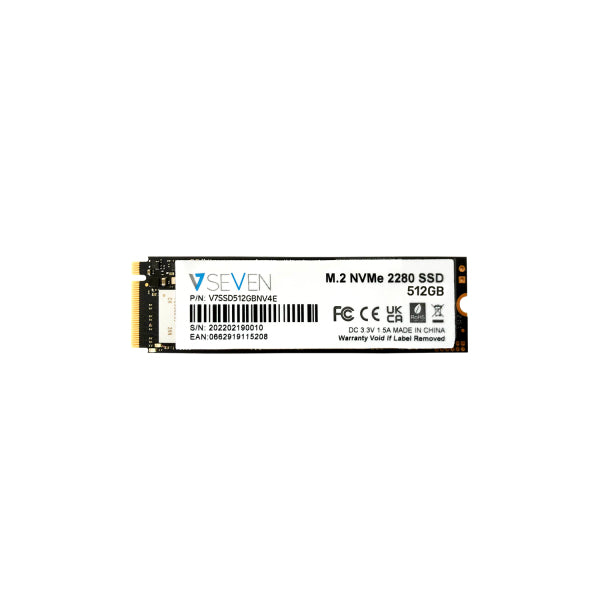 V7 V7SSD512GBNV4E internal solid state drive M.2 512 GB Serial ATA III 3D TLC NVMe