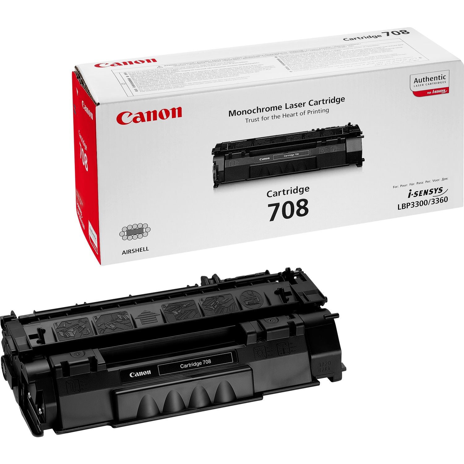 Canon 0266B002/708 Toner cartridge black, 2.5K pages ISO/IEC 19752 for Canon LBP-3300