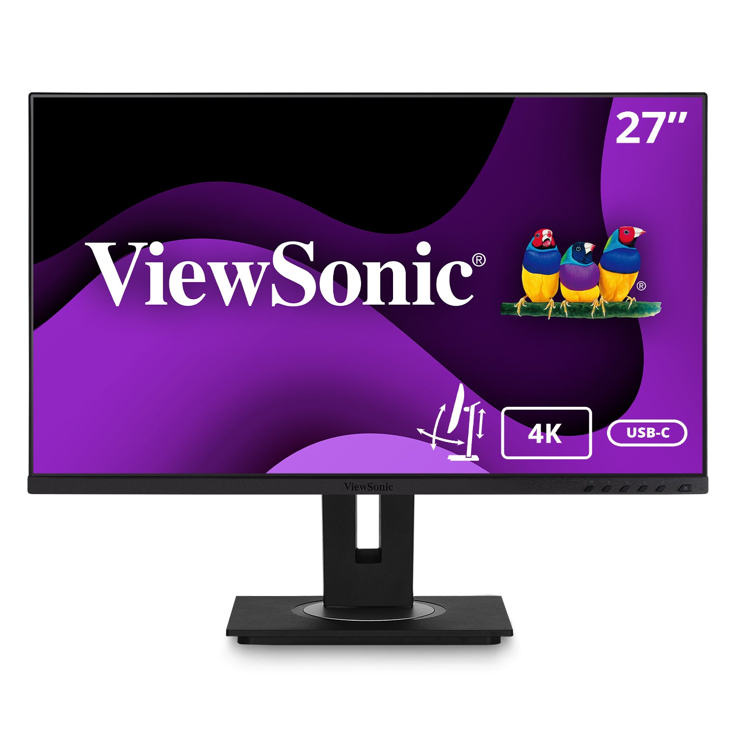 Viewsonic VG Series VG2756-4K computer monitor 68.6 cm (27") 3840 x 2160 pixels 4K Ultra HD LED Black