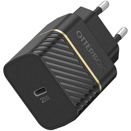 OtterBox EU Wall Charger 20W - 1X USB-C 20W USB-PD, black - No retail packaging
