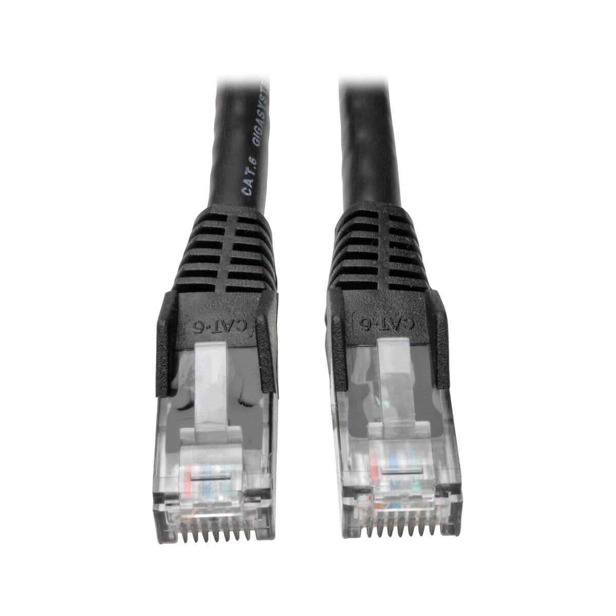 Tripp Lite N201-025-BK Cat6 Gigabit Snagless Molded (UTP) Ethernet Cable (RJ45 M/M), PoE, Black, 25 ft. (7.62 m)  - Computer Cables - Tripp Lite