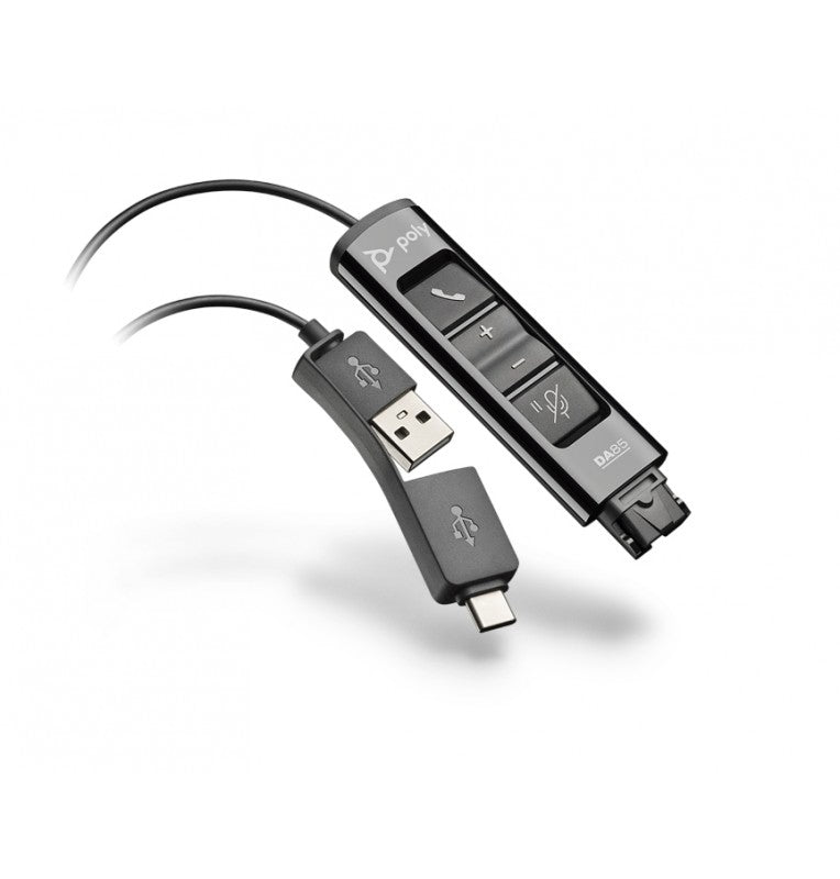 POLY DA85 USB to QD Black Adapter TAA  - AV & Photo - Poly