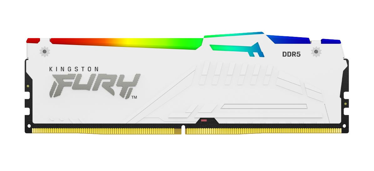 Kingston Technology FURY Beast 32GB 6000MT/s DDR5 CL36 DIMM (Kit of 2) White RGB EXPO  - Computer Components - Kingston Technology