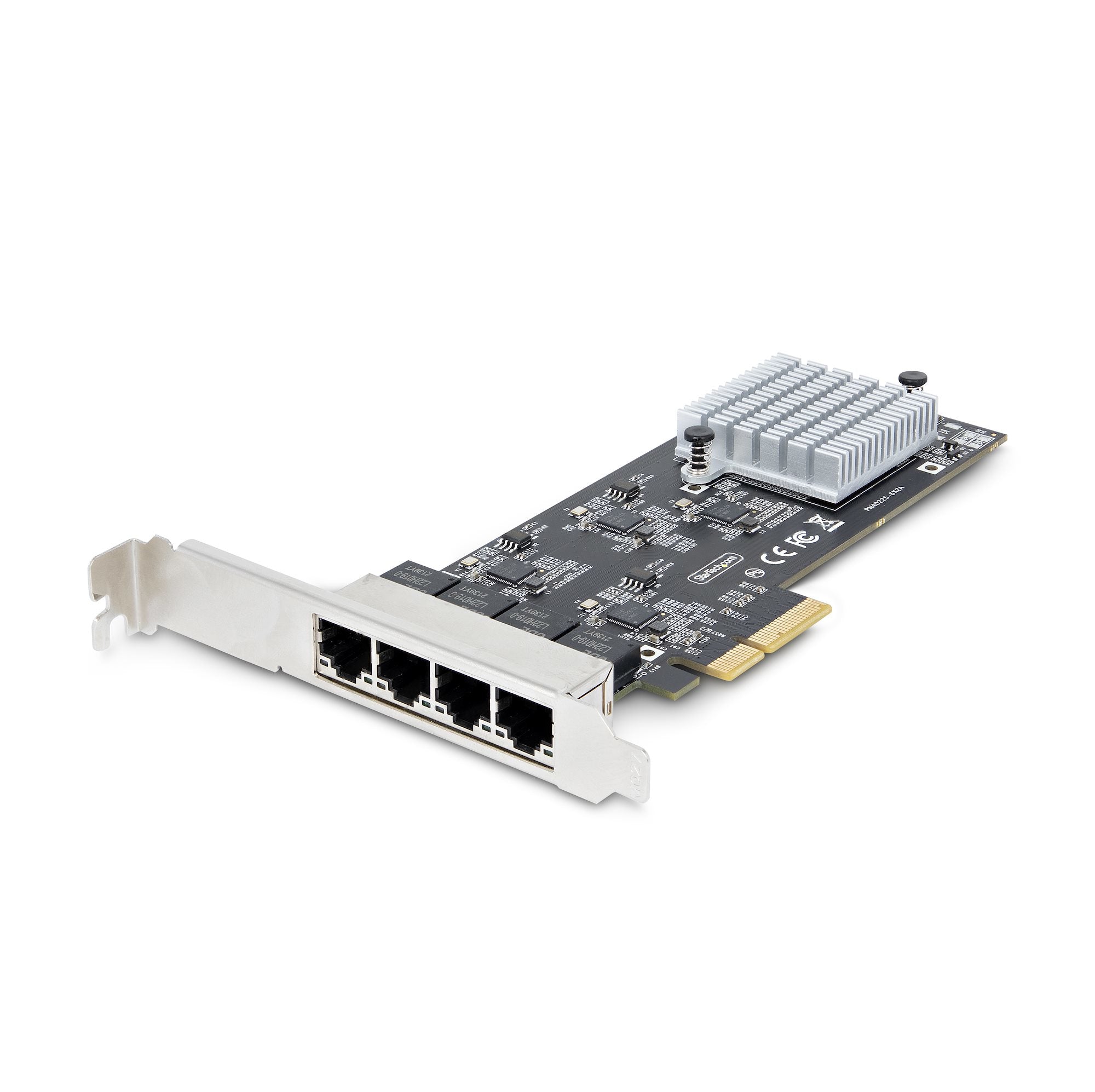 StarTech.com 4-Port 2.5Gbps NBASE-T PCIe Network Card, Intel I225-V, Quad-Port Computer Network Card, Multi-Gigabit NIC, PCI Express Server LAN Card, Desktop Ethernet Interface  - Computer Components - StarTech.com