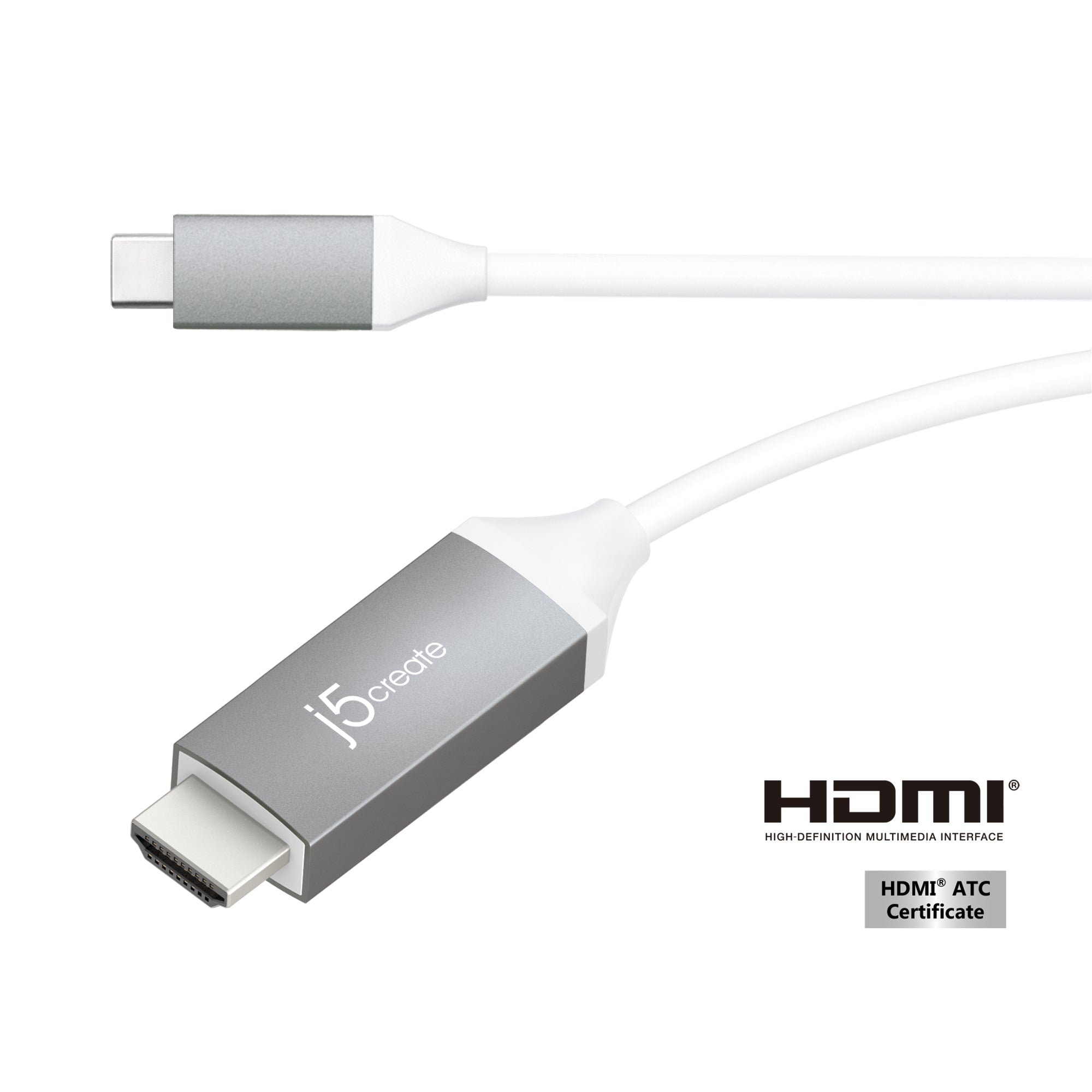 j5create JCC153G-N USB-C™ to 4K HDMI™ Cable, Grey, 1.5 m  - Computer Cables - j5create