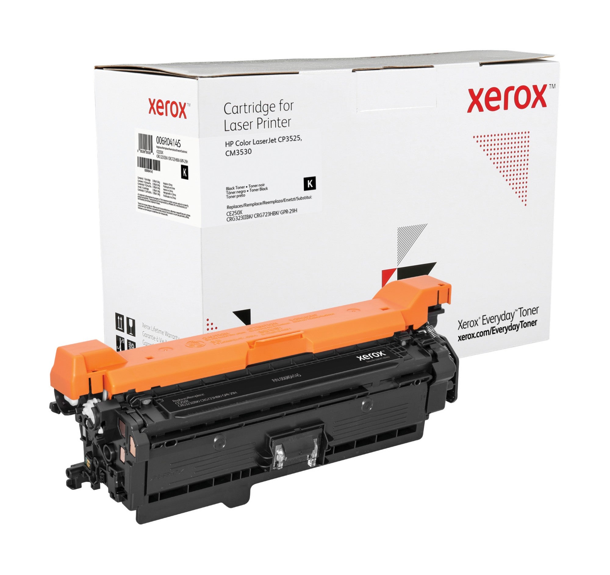 Xerox 006R04145 Toner cartridge black high-capacity, 10.5K pages (replaces HP 504X/CE250X) for HP CLJ CP 3525