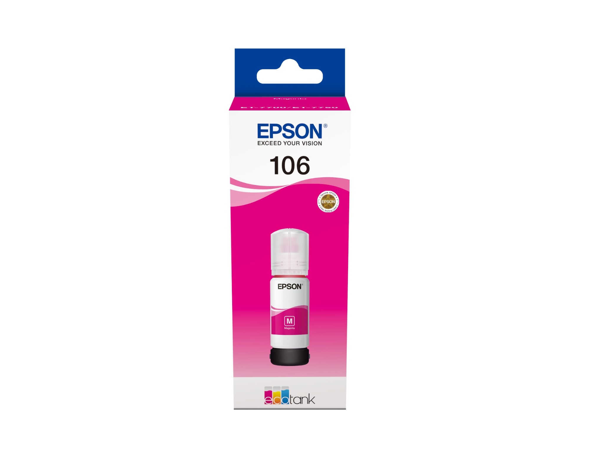 Epson C13T00R340/106 Ink bottle magenta, 5K pages 3400 Photos 70ml for Epson ET-7750