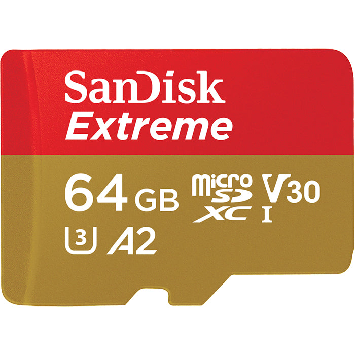 SanDisk Extreme 64 GB MicroSDXC UHS-I Class 10  - Data Storage - Sandisk