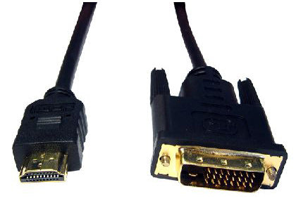 Cables Direct 1m HDMI-DVI-D Black