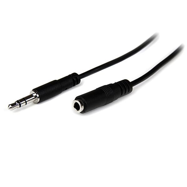 StarTech.com 2m Slim 3.5mm Stereo Extension Audio Cable - M/F  - Computer Cables - StarTech.com