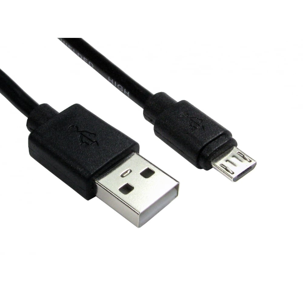 Cables Direct 99CDL2-1600 USB cable 0.5 m USB 2.0 USB A Micro-USB B Black