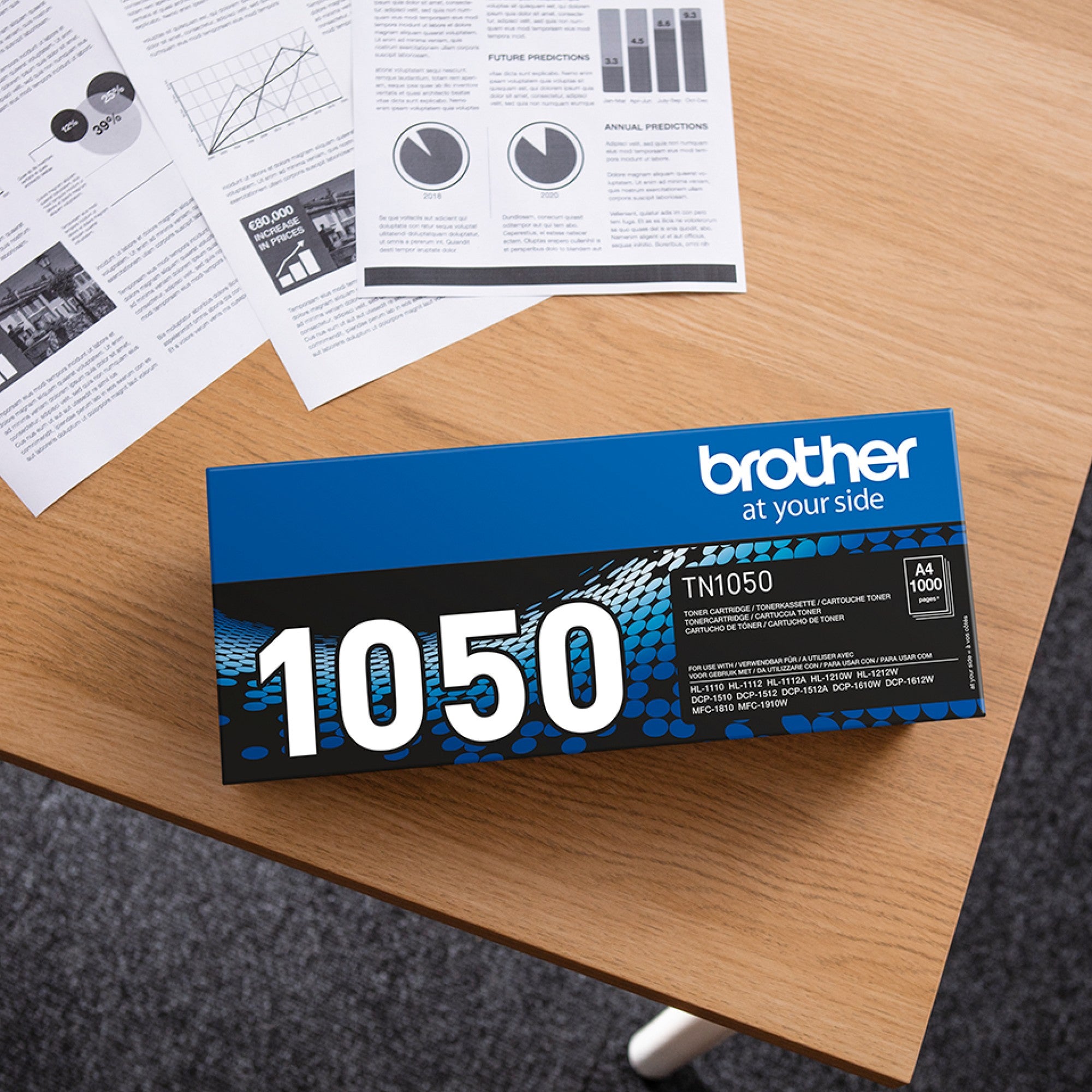 Brother TN-1050 Toner-kit, 1K pages ISO/IEC 19752 for Brother HL-1110  - Printers & Scanners - Brother