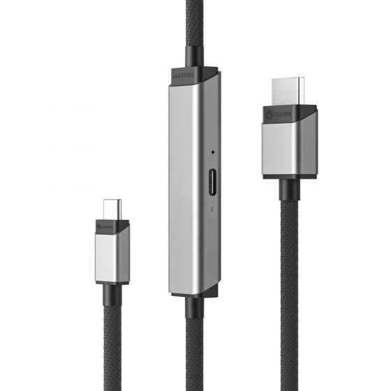 ALOGIC ULCHDPD01-SGR video cable adapter 1 m USB Type-C HDMI + USB Silver
