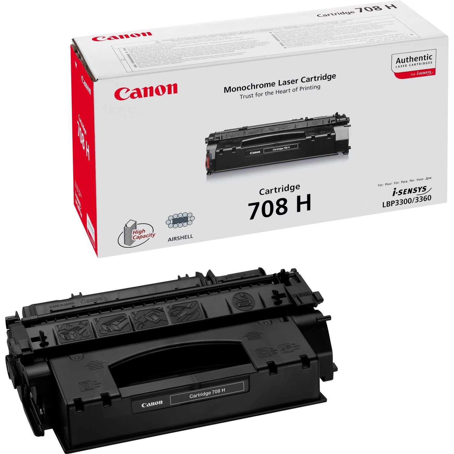 Canon 0917B002/708H Toner cartridge black, 6K pages/5% for Canon LBP-3300