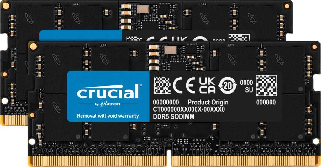 Crucial CT2K16G56C46S5 memory module 32 GB 2 x 16 GB DDR5 5600 MHz ECC