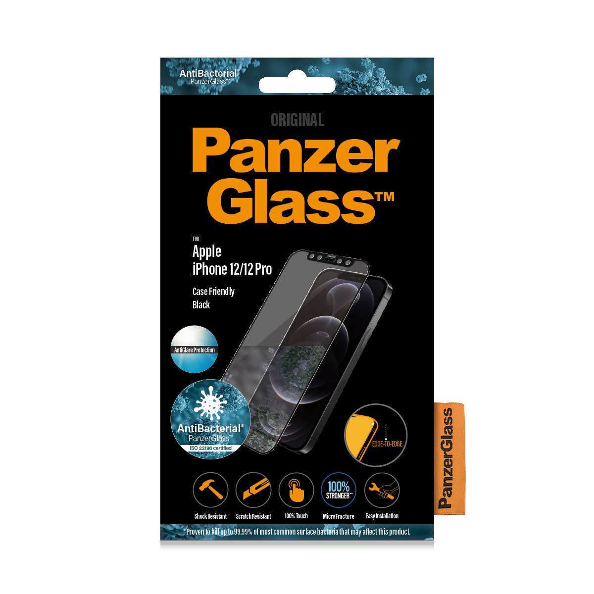 PanzerGlass ® Anti-glare Screen Protector Apple iPhone 12 | 12 Pro | Edge-to-Edge