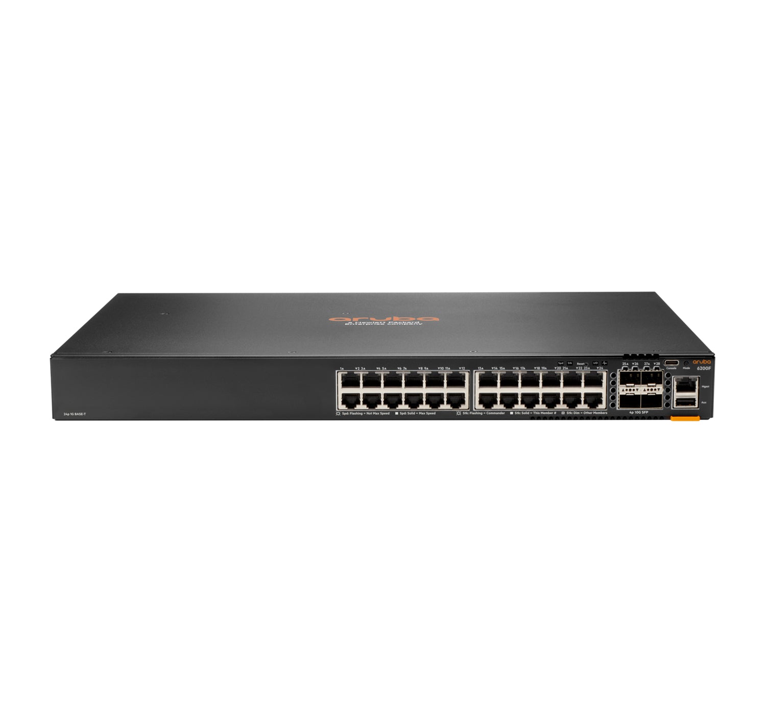 Aruba 6200F 24G 4SFP+ Managed L3 Gigabit Ethernet (10/100/1000) 1U Black
