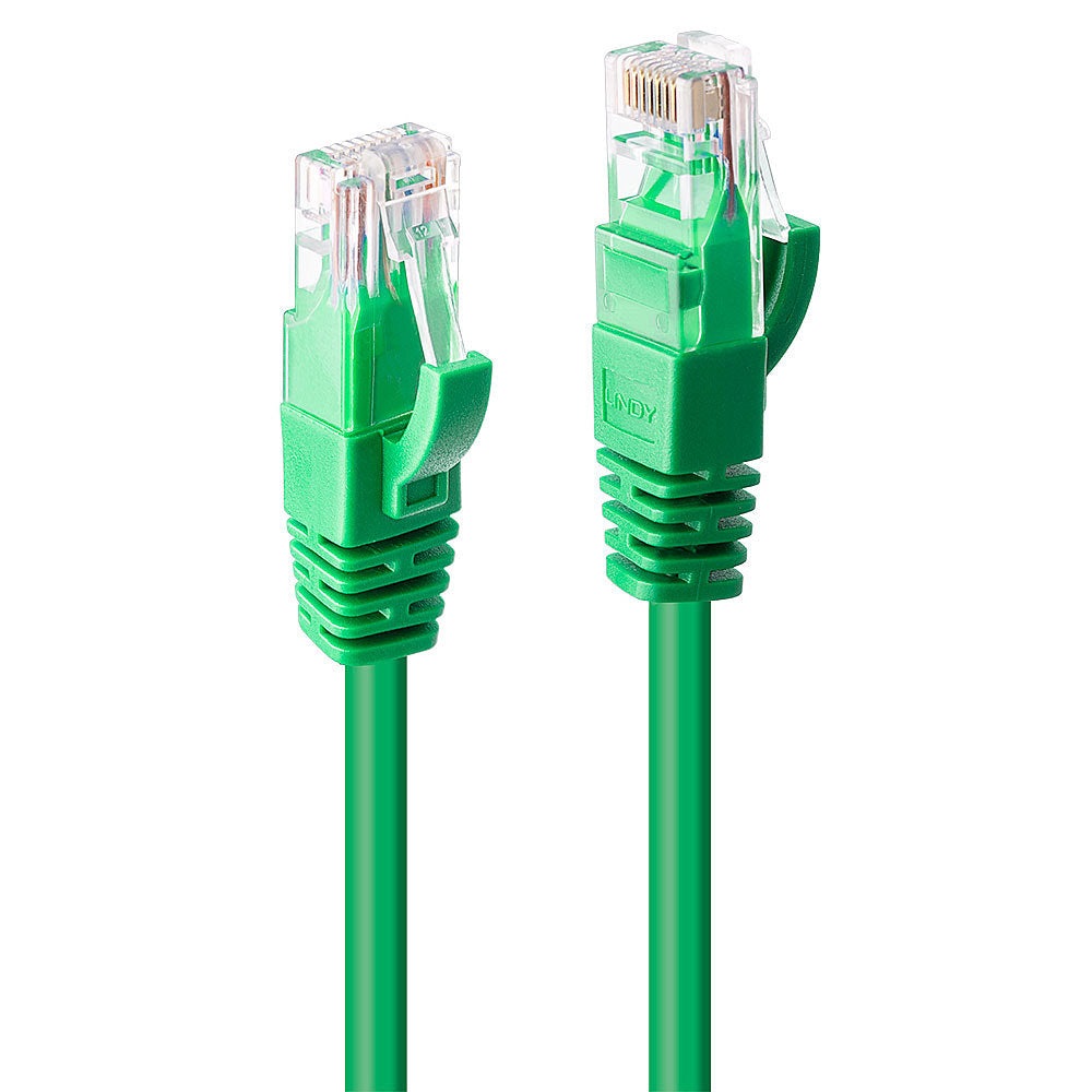 Lindy 0.5m Cat.6 U/UTP Network Cable, Green  - Computer Cables - Lindy