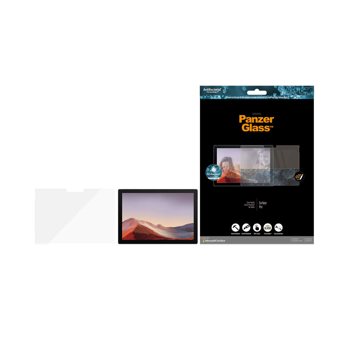 PanzerGlass ™ Microsoft Surface Pro 4 | Pro 5. Gen | Pro 6 | Pro 7 | Screen Protector Glass