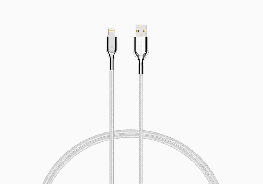 Cygnett CY2686PCCAL lightning cable 2 m Stainless steel, White