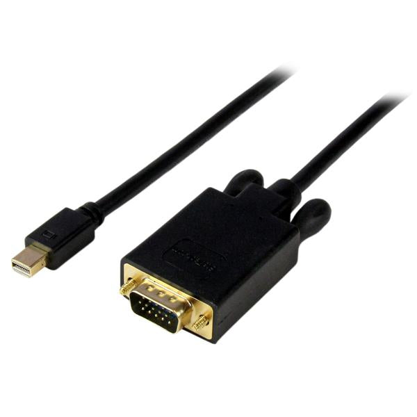 StarTech.com 15 ft Mini DisplayPort to VGA Adapter Converter Cable – mDP to VGA 1920x1200 - Black