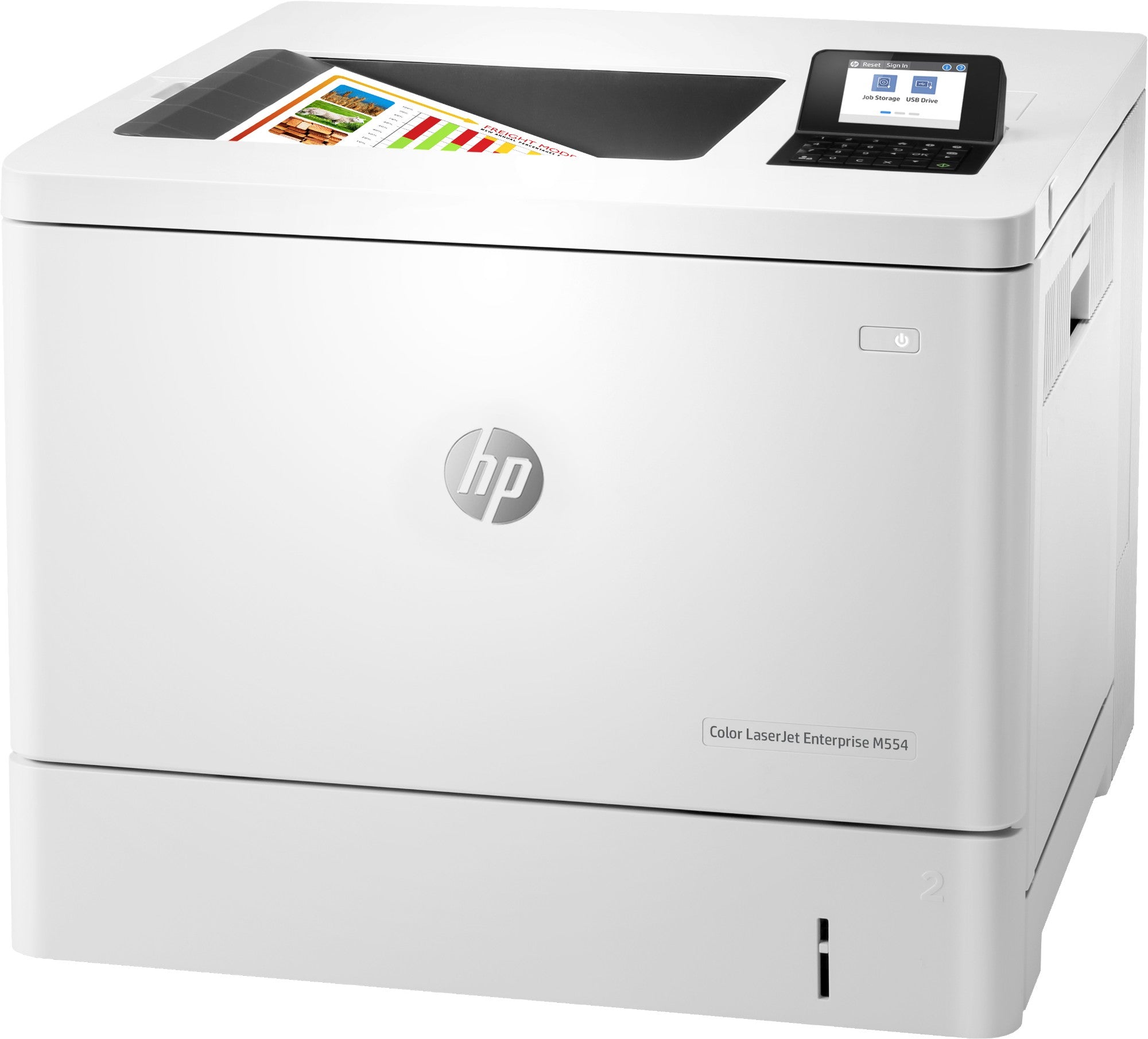 HP Color LaserJet Enterprise M554dn Printer, Print, Front-facing USB printing; Two-sided printing  - Printers & Scanners - HP