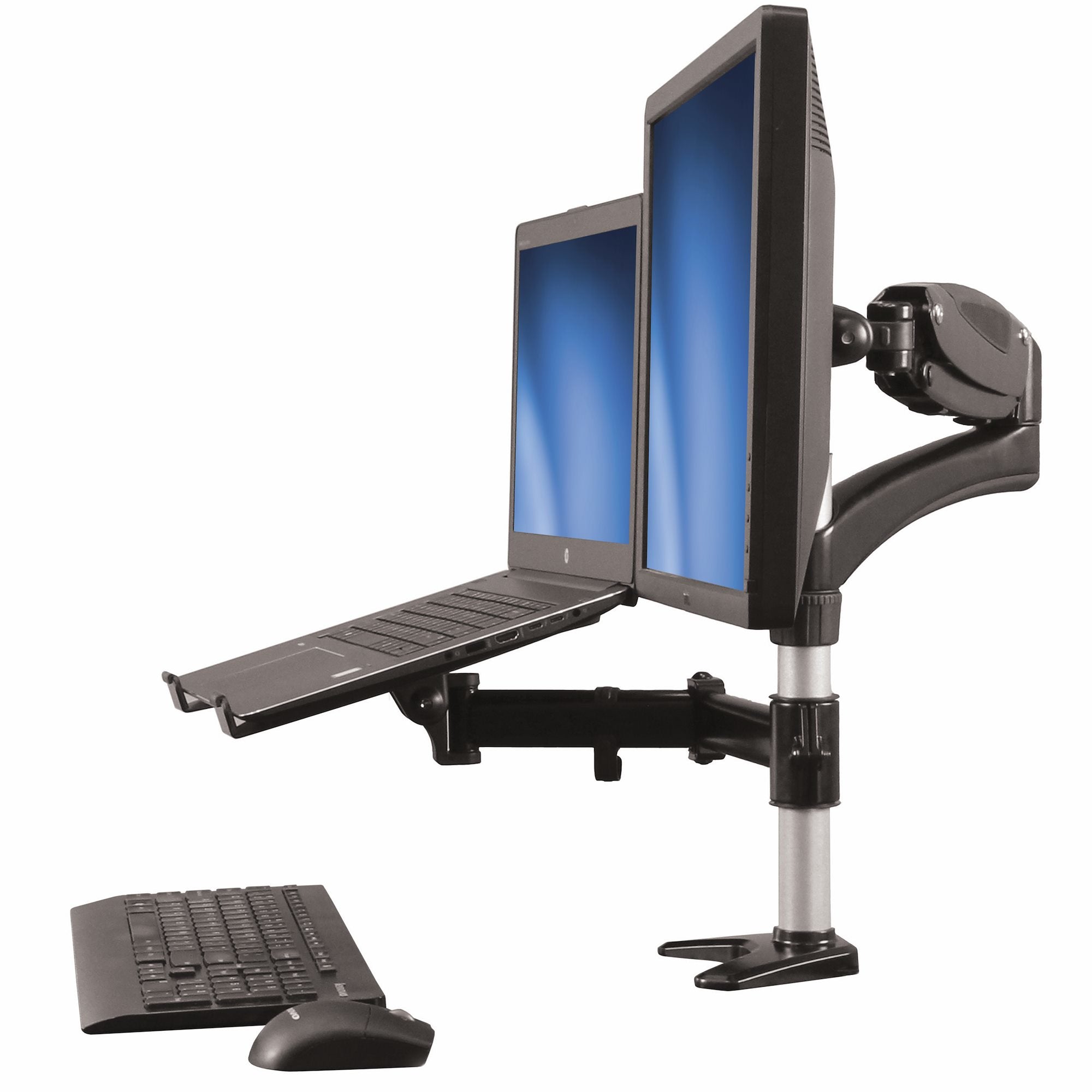 StarTech.com Desk-Mount Monitor Arm with Laptop Stand - Full Motion - Articulating  - Monitors & Accessories - StarTech.com