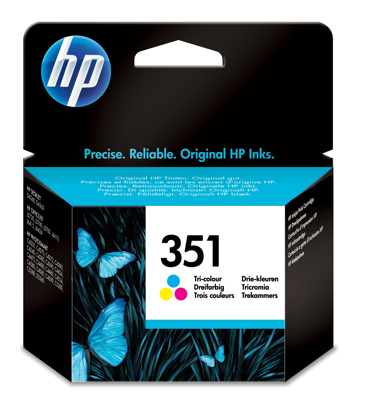 HP CB337EE/351 Printhead cartridge color, 170 pages ISO/IEC 24711 3.5ml for HP DeskJet D 4260/OfficeJet J 5700/PhotoSmart C 4280/PhotoSmart C 5280/PhotoSmart D 5300  - Printers & Scanners - HP