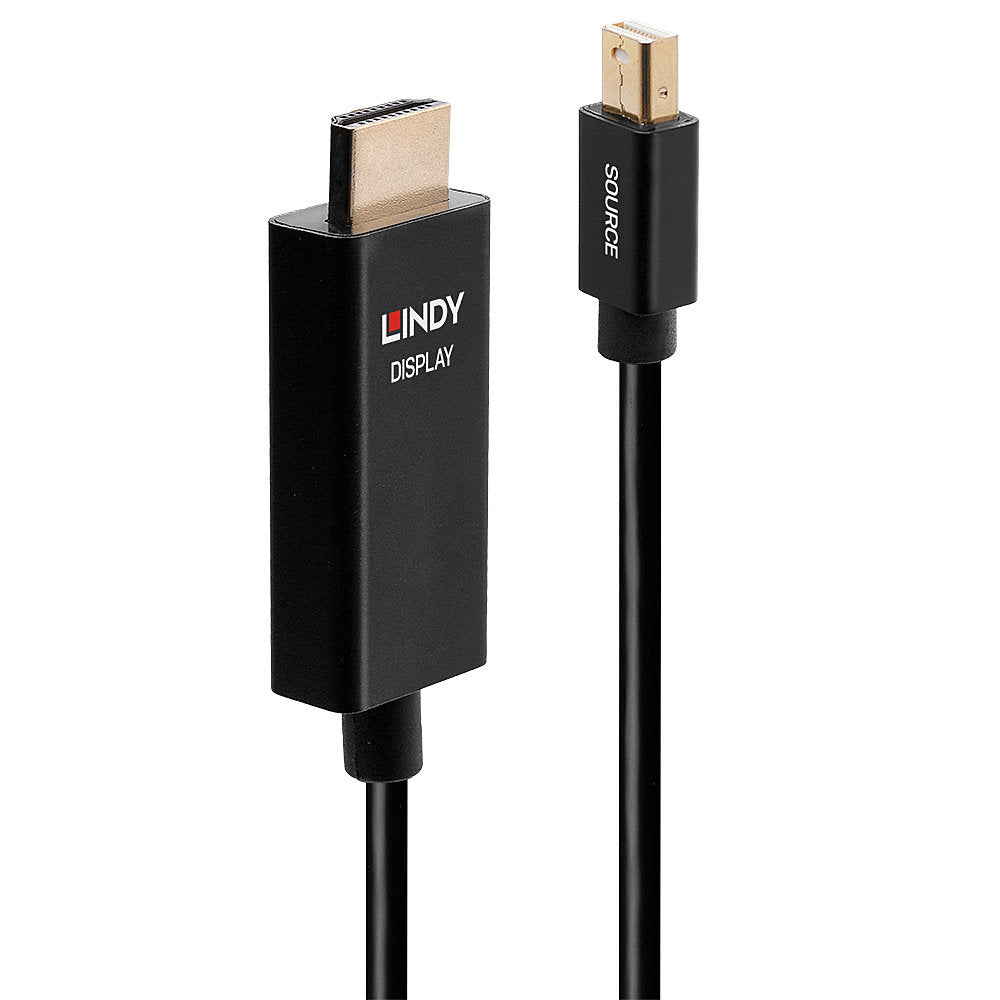 Lindy 2m Active Mini DisplayPort to HDMI Cable with HDR  - Computer Cables - Lindy