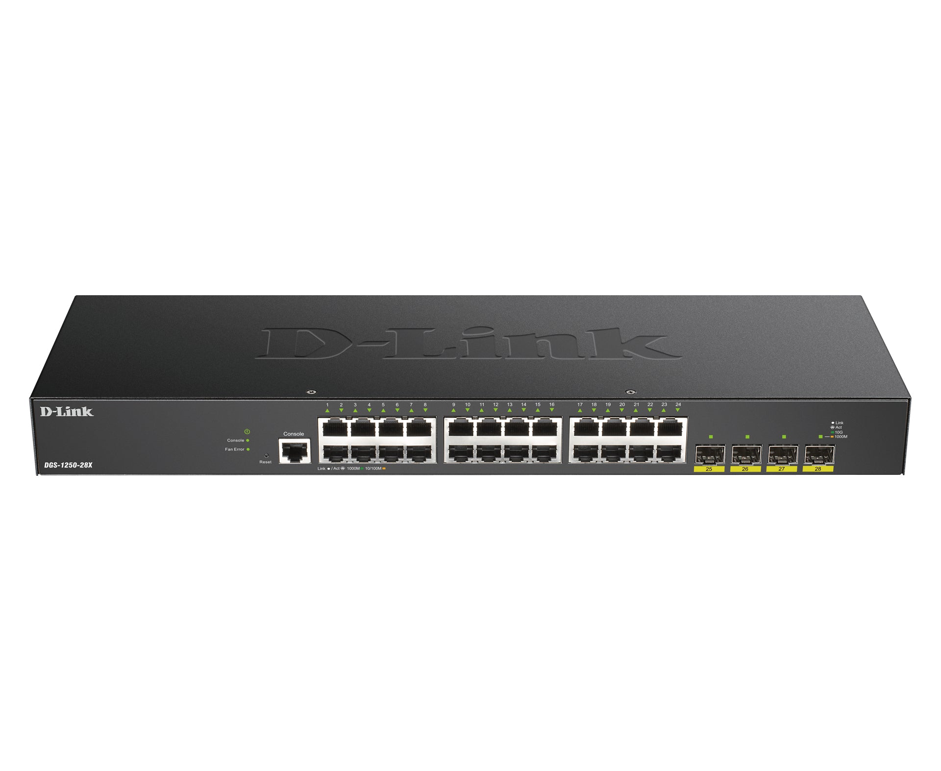 D-Link DGS-1250-28X network switch Managed L3 Gigabit Ethernet (10/100/1000) Black  - Networking - D-Link