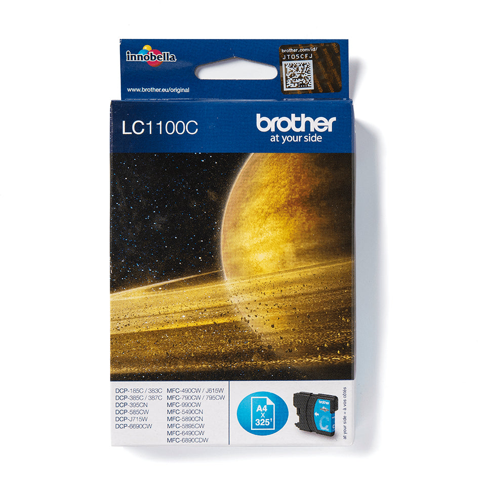 Brother LC-1100C Ink cartridge cyan, 325 pages ISO/IEC 24711 5.5ml for Brother DCP 185 C/MFC 6490 C
