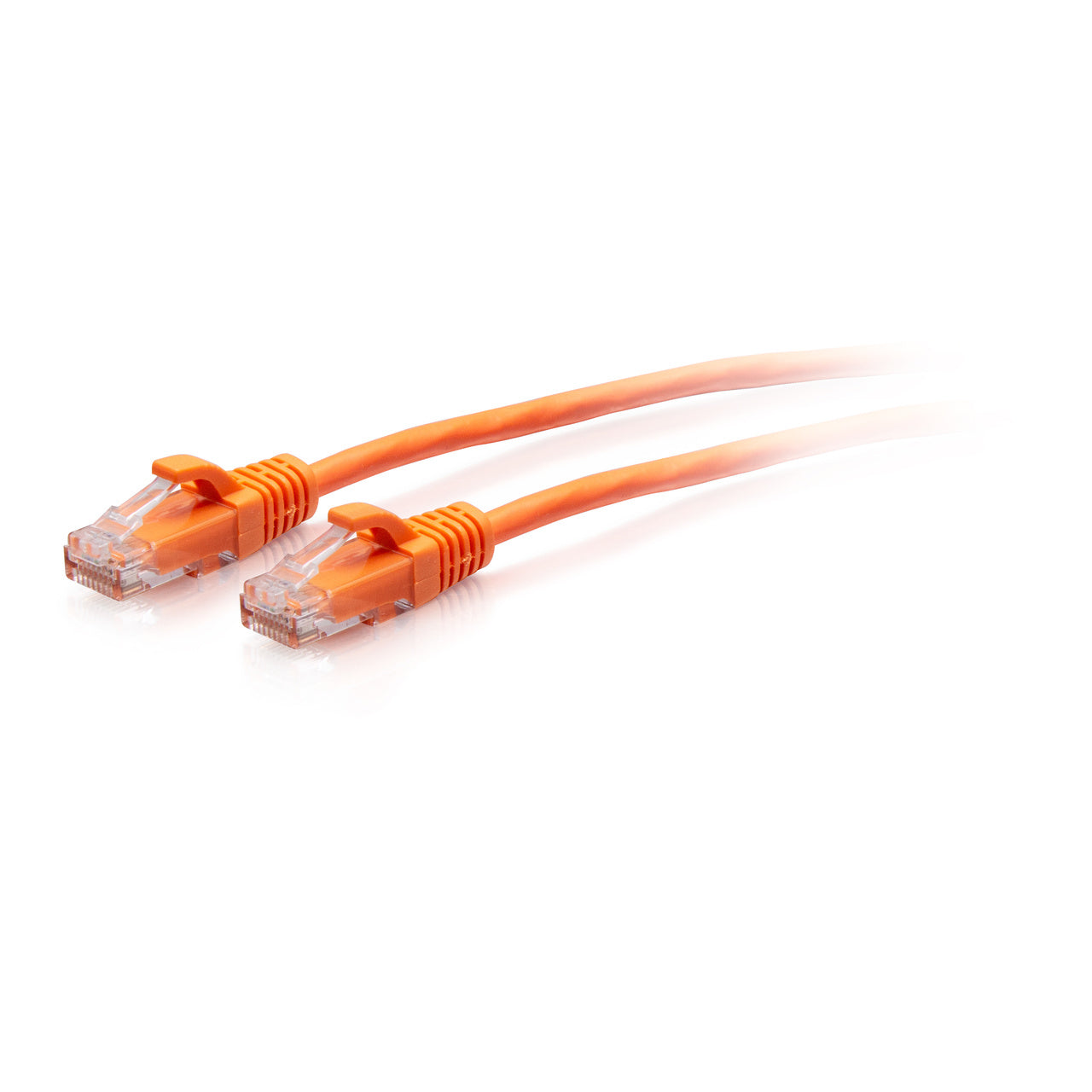 1.5m Cat6a Snagless Unshielded (UTP) Slim Ethernet Patch Cable - Orange