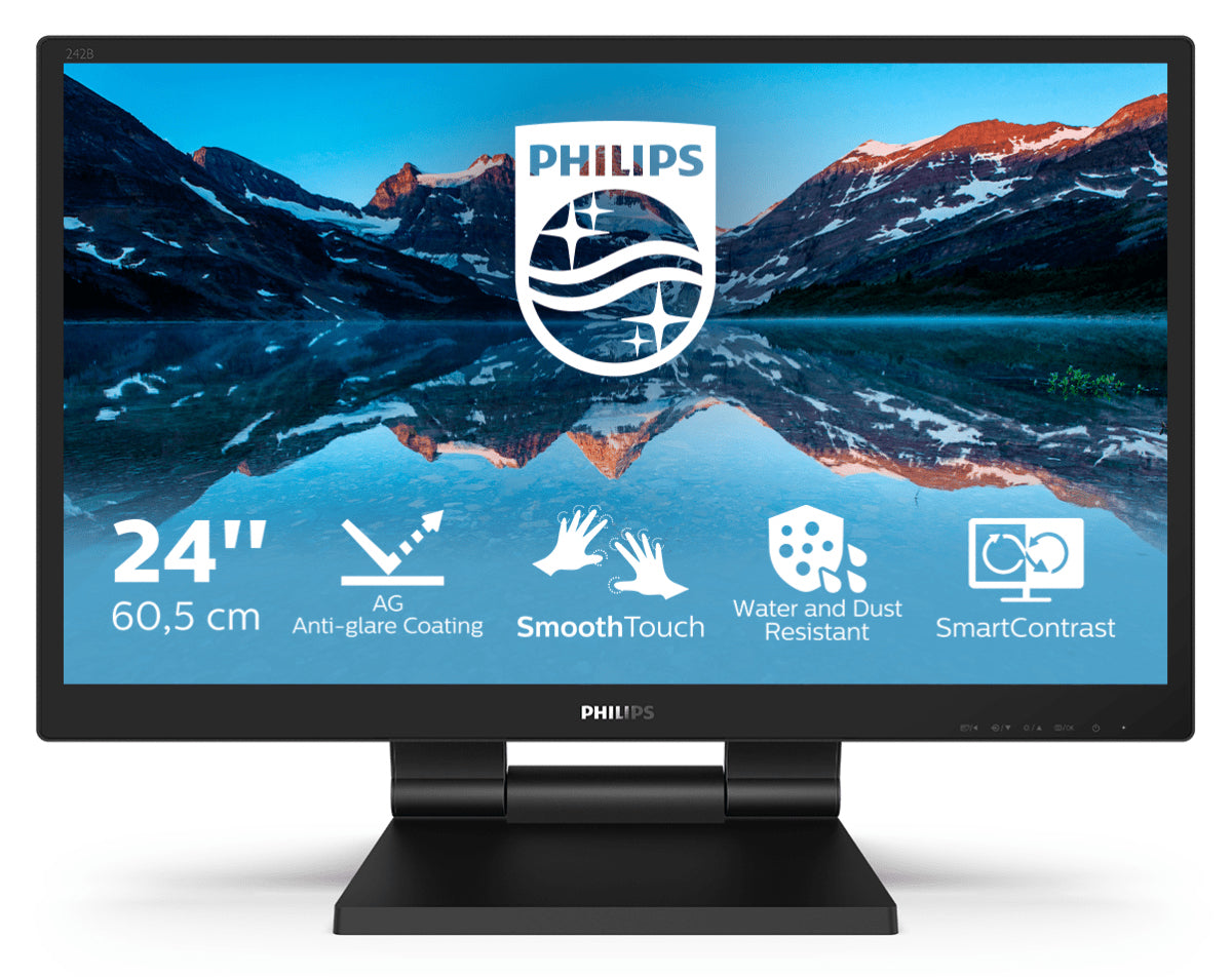 Philips 242B9TL/00 computer monitor 60.5 cm (23.8") 1920 x 1080 pixels Full HD LCD Touchscreen Black  - Monitors & Accessories - Philips