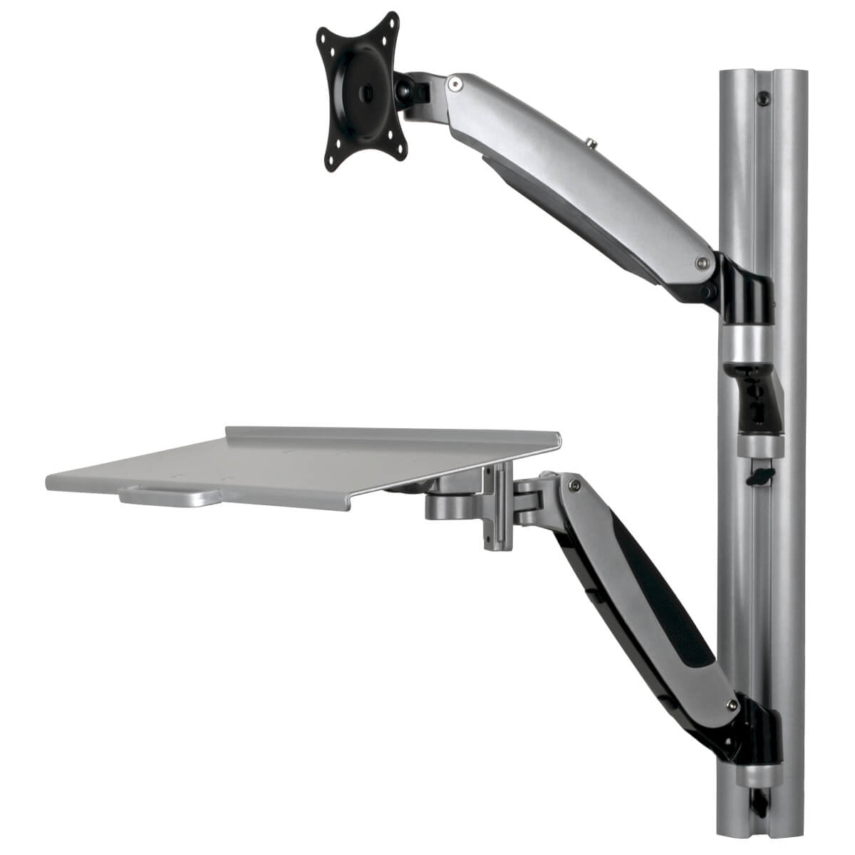 WWSS1327RWTC Adjustable-Height Wall-Mount Sit-Stand Workstation