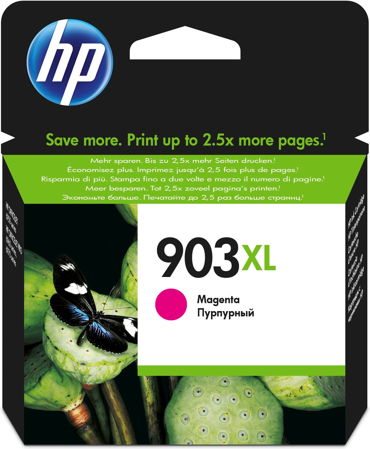 HP T6M07AE/903XL Ink cartridge magenta high-capacity, 750 pages 8.5ml for HP OfficeJet Pro 6860/6950
