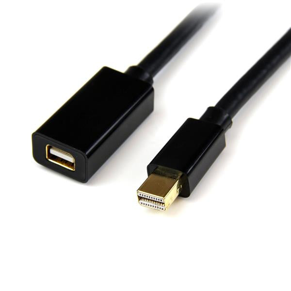 6ft (2m) Mini DisplayPort Extension Cable - 4K x 2K Video - Mini DisplayPort Male to Female Extension Cord - mDP 1.2 Extender Cable - Works with Mini DP or Thunderbolt 2 Mac/PC