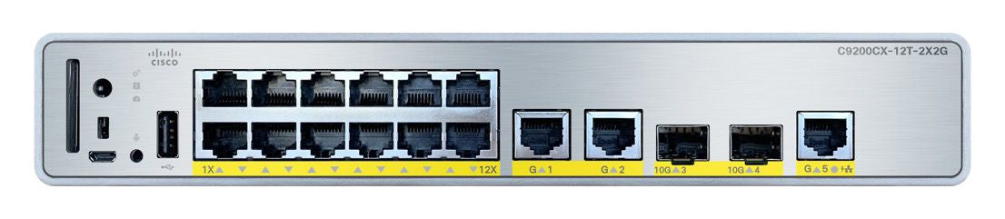 Cisco C9200CX-12T-2X2G-E network switch Managed Gigabit Ethernet (10/100/1000) Power over Ethernet (PoE)