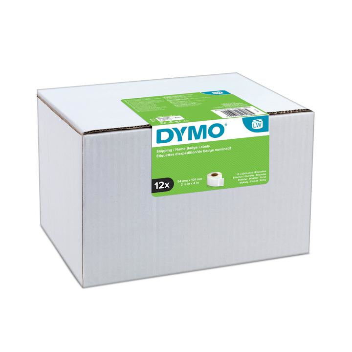 Dymo 13186/S0722420 DirectLabel-etikettes white 101mm x 54mm Pack=12 for Dymo GuestGuard/LW 550 60mm/400 Duo/60mm