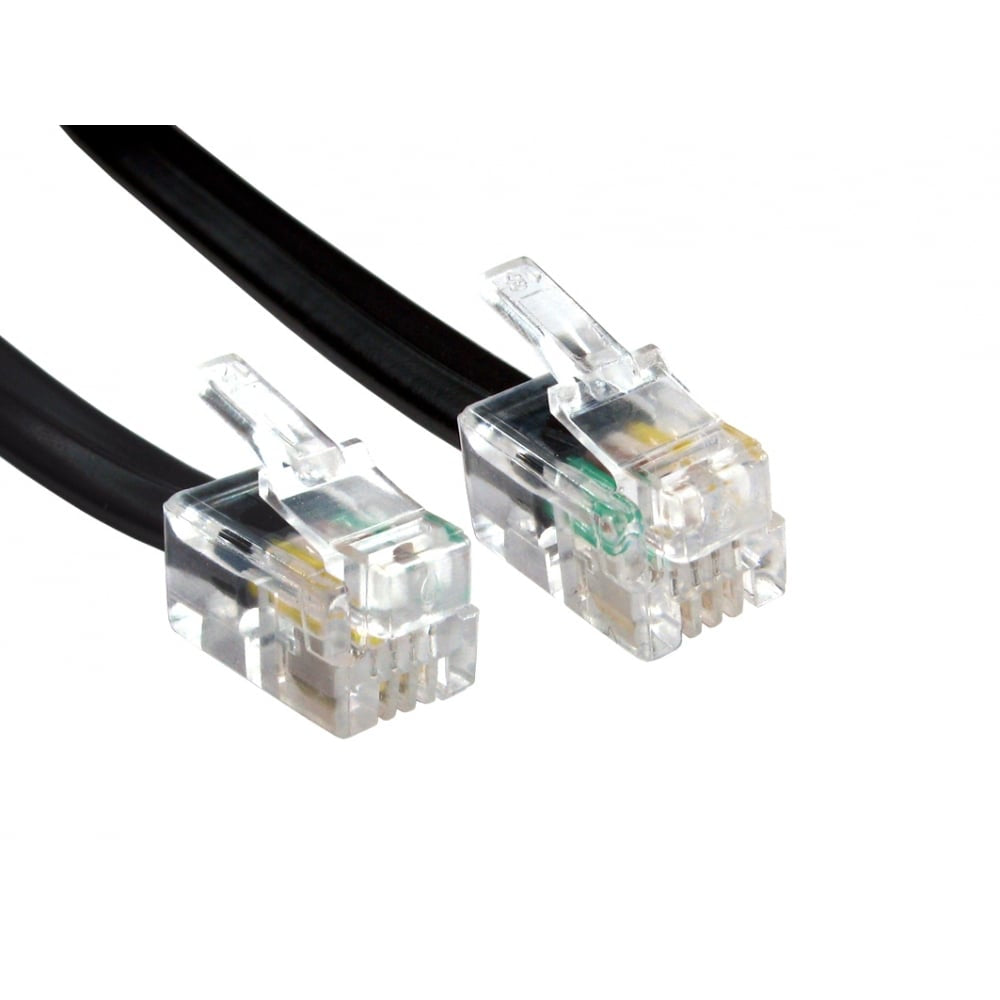 Cables Direct 88BCD-102K telephone cable 2 m Black  - Telecom & Navigation - Cables Direct