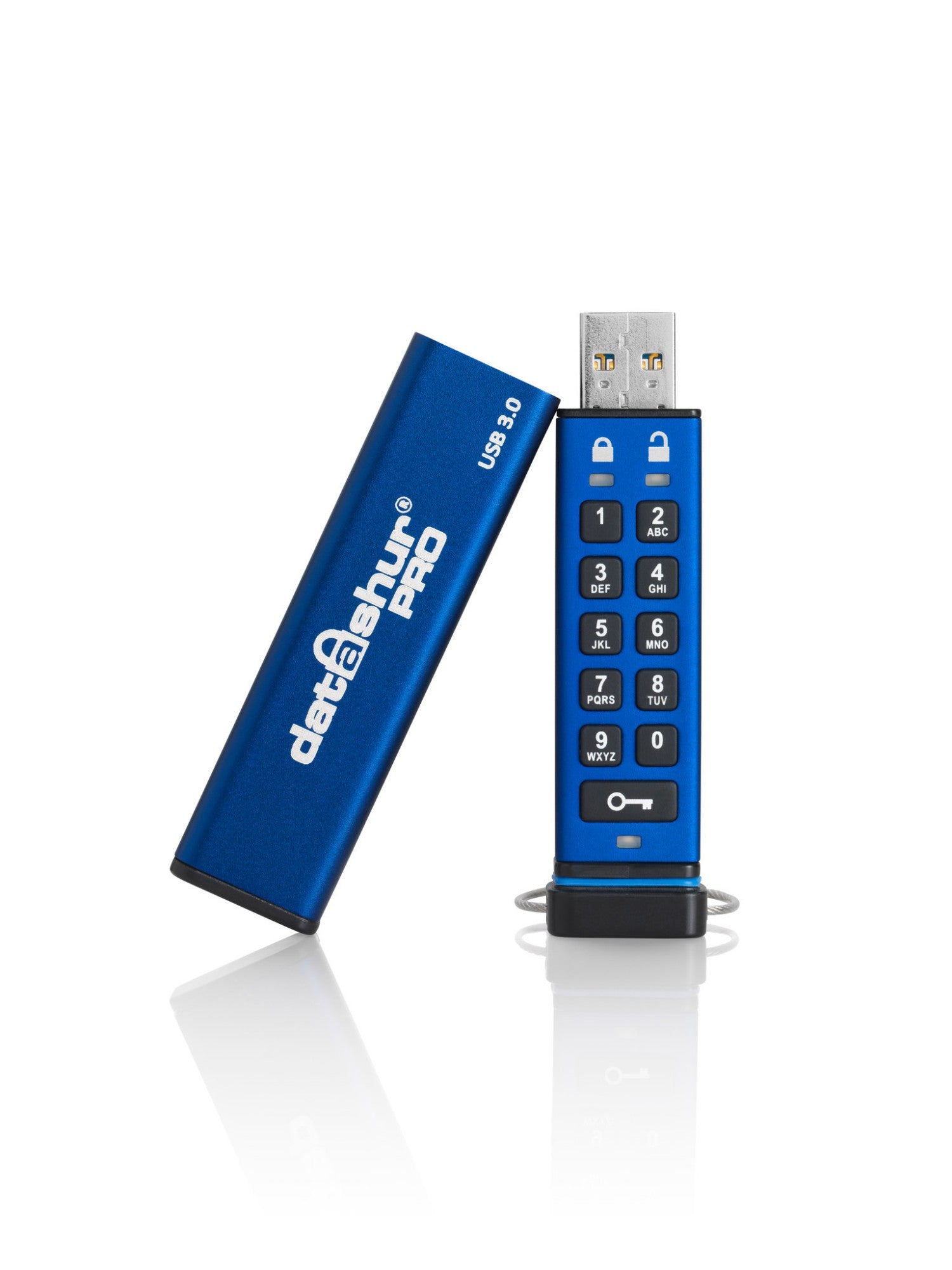 iStorage datAshur PRO 256-bit 64GB USB 3.0 secure encrypted flash drive IS-FL-DA3-256-64  - Data Storage - iStorage