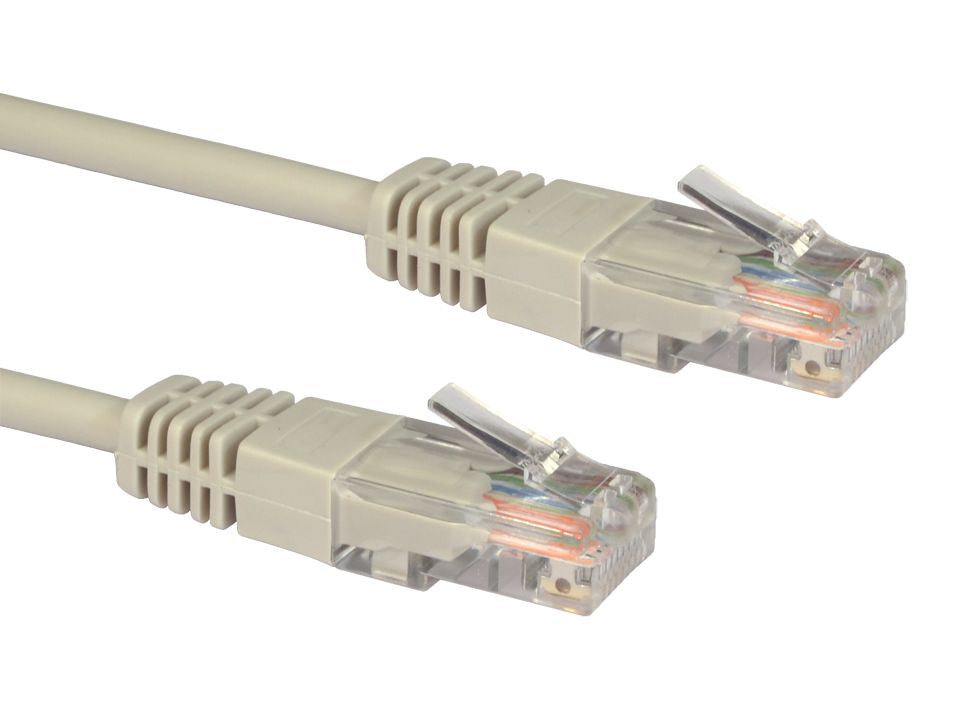 Cables Direct 3m Cat5e networking cable Grey U/UTP (UTP)  - Computer Cables - Cables Direct