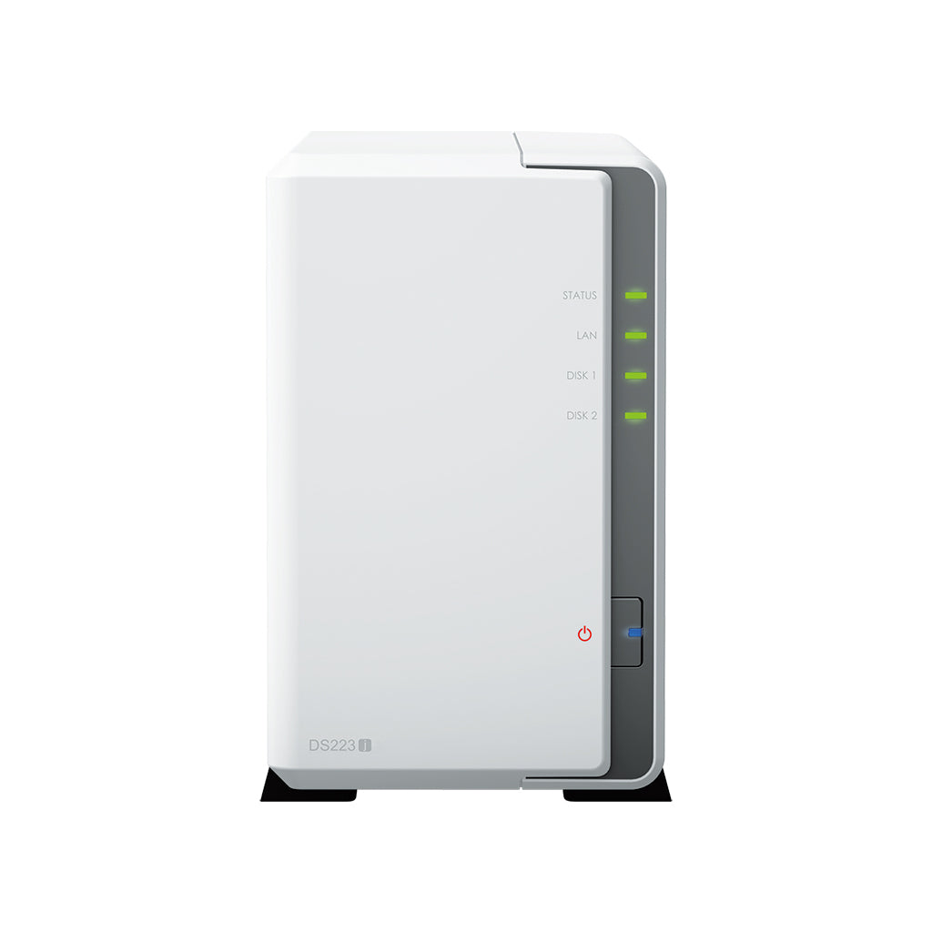 Synology DiskStation DS223J NAS/storage server Desktop Realtek RTD1619B 1 GB DDR4 DiskStation Manager White  - Data Storage - Synology